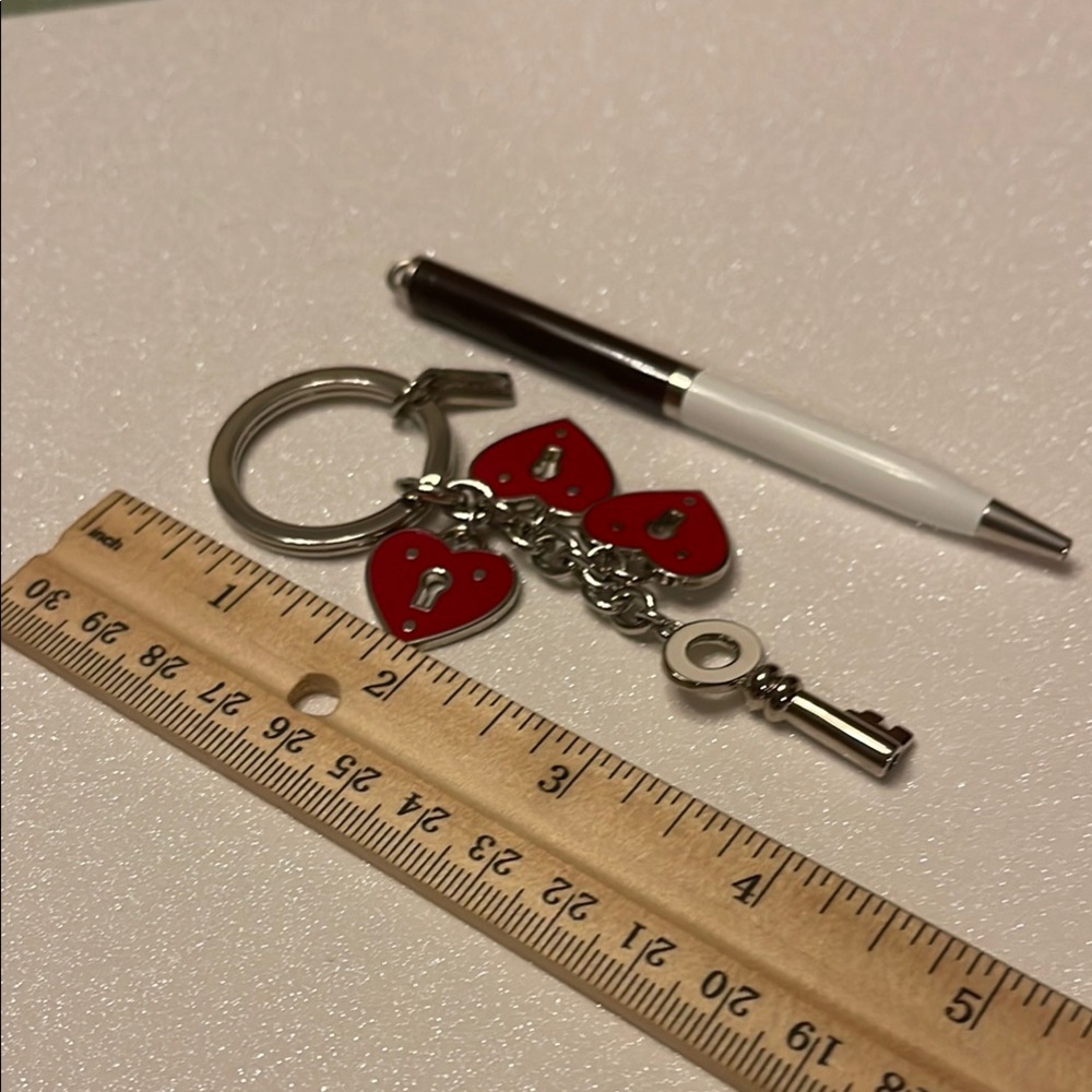 Coach Red Heart Keychain - Picture 6 of 7